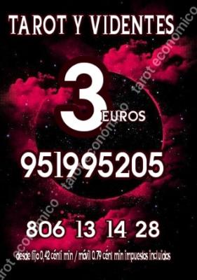 3 euros tarot y videntes 806 desde 0.42€/minutos