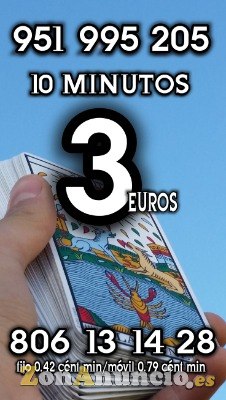 Tarot y videntes telefónico 10 minutos 3€
