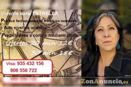 Vidente Estrella, predicciones fiables, tarot amor, 12€