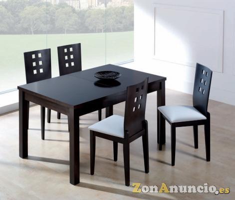 SILLAS Y MESAS MADERA