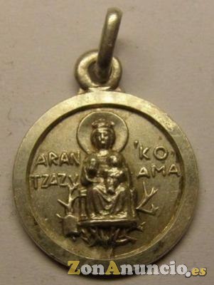 MEDALLAS VIRGEN DE ARANZAZU ARANTXA EN ORO O PLATA