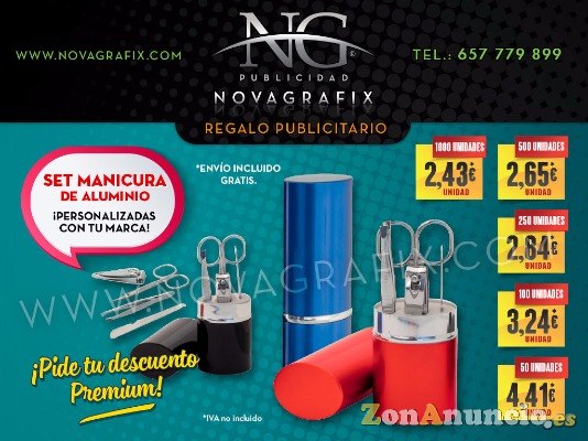 Set 4 limas uñas