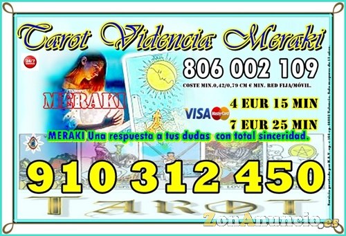 VISA TAROT 4 EUROS /7EUR 25MIN/9EUR 35MIN/910312450