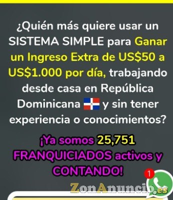 Gana US$50 & US$1,000 diarios desde casa