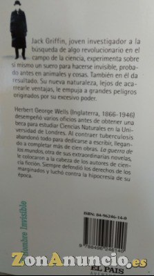 H.G. WELLS, ¨EL HOMBRE INVISIBLE¨
