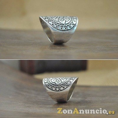 4 ANILLOS PLATEADOS TALLAS 17