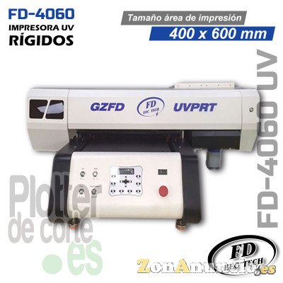 Impresora UV plana para rigidos FD EEC TECH 40x60 cm