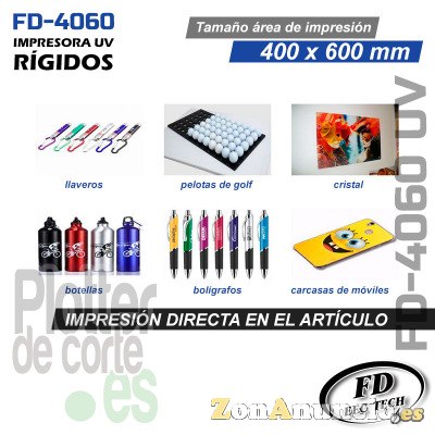 Impresora UV plana para rigidos FD EEC TECH 40x60 cm