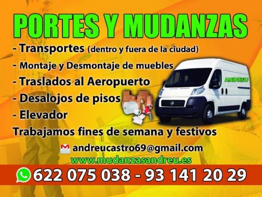 MUDANZAS Y TRANSPORTE CON MONTAJE