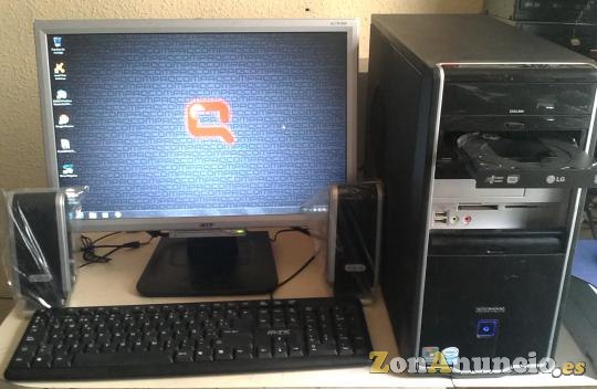 128€ PC  COMPLETO LCD 17¨  DOBLE  NUCLEO  2GB RAM  200GB