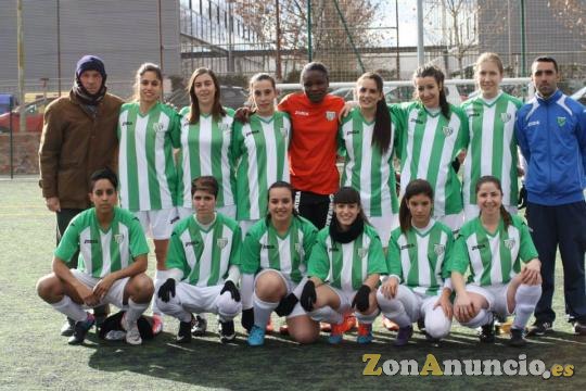 Equipo femenino de fútbol 11 liga primera de Madrid