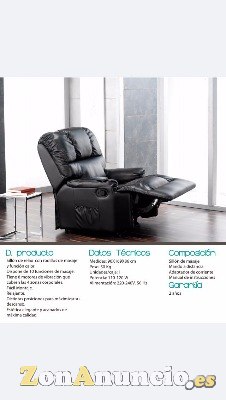 Sillón  masaje levanta personas