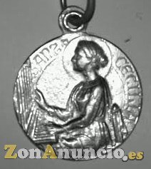 MEDALLA SANTA CECILIA EN ORO Y EN PLATA.