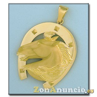 sello y colgantes herradura-caballo