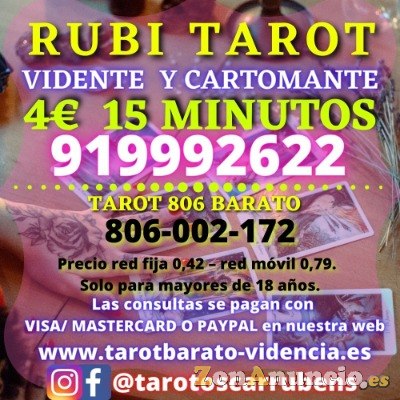 Tarotista Rubi a 4 euros