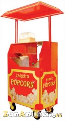 Palomitera con carrito muy rentable y llamativa.