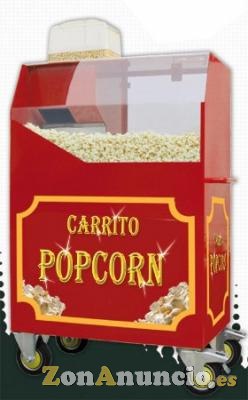 Palomitera con carrito muy rentable y llamativa.