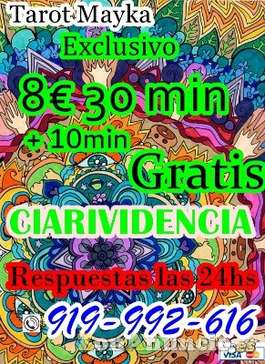 Tarot 24hs promo 30min+10min de regalo por 8 euros