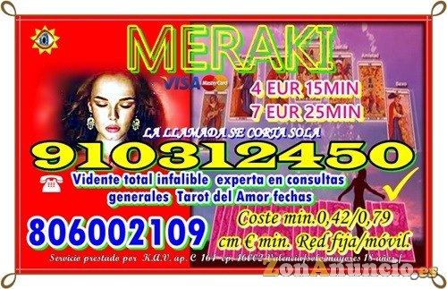 TAROT VISA /VIDENTE POR TELEFONO LAMA AL ☎ 910312450