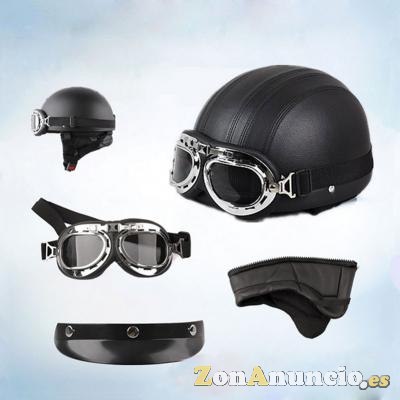 Casco custom ,retro para clasicas vespa