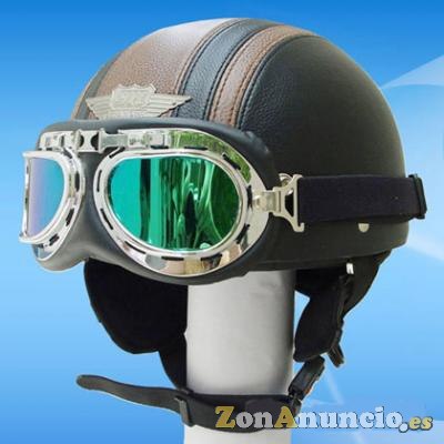 Casco custom ,retro para clasicas vespa