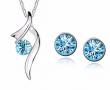 Venta de Joyeria: CONJUNTO DE PLATA CON PIEDRA AZUL