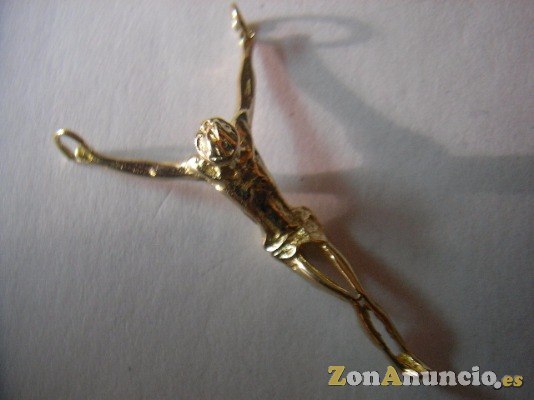 CRISTO de Dali en oro y plata