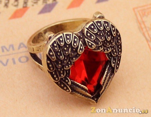 ANILLO DE BISUTERIA FORMA DE CORAZON