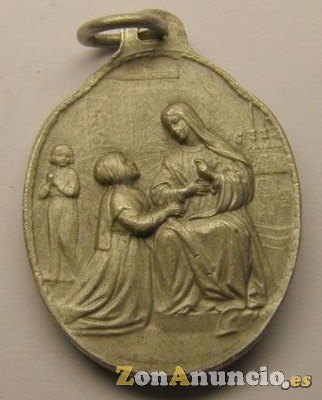 MEDALLA SANTA CATALINA SIENA Y  EN ORO Y EN PLATA.