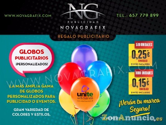 Globos publicitarios personalizados