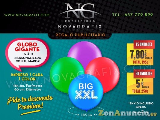 Globos publicitarios personalizados