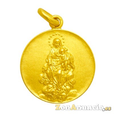 Medalla virgen de la consolación oro y plata