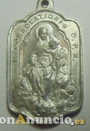 Medalla virgen de la consolación oro y plata