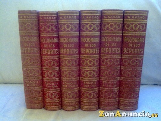 DICCIONARIO DE LOS DEPORTES 6 Tomos( ACISCLO KARAG )