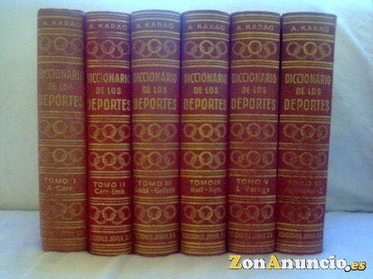DICCIONARIO DE LOS DEPORTES 6 Tomos( ACISCLO KARAG )