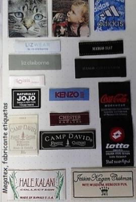 Etiquetas personalizadas tejidas para camisetas