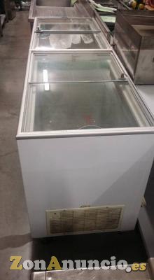 Congelador tapa de cristal