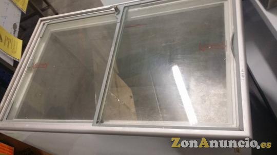 Congelador tapa de cristal