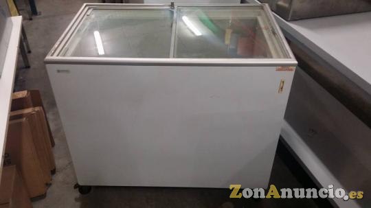 Congelador tapa de cristal