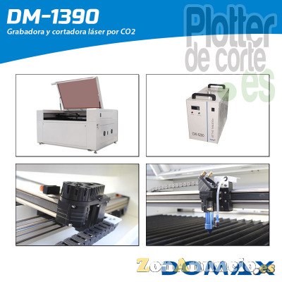 Maquina laser de co2 130x90 cm corte y grabado madera