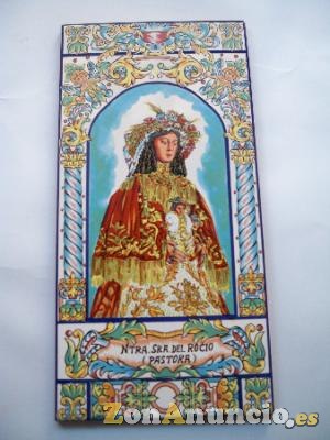 AZULEJO VIRGEN DEL ROCIO PASTORA