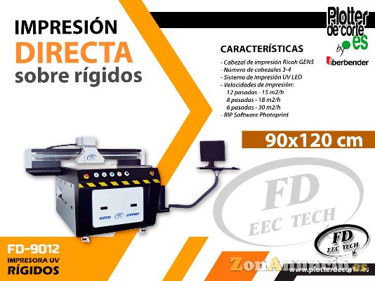 OFERTA nueva impresora UV plana de 90x120 cm