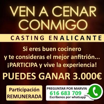 BUSCAMOS COCINERA PARA PROGRAMA TV