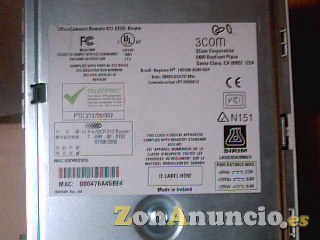 Router  3com office connect modelo Remote 812