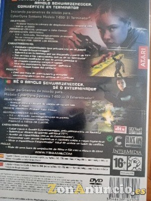 Juego de ps2 llamado Termineitor 3