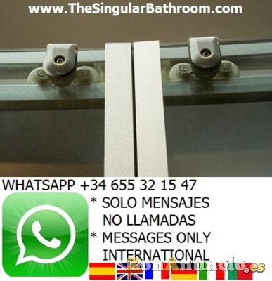 RECAMBIOS Y PIEZAS DE PLÁSTICO PARA MAMPARAS.
