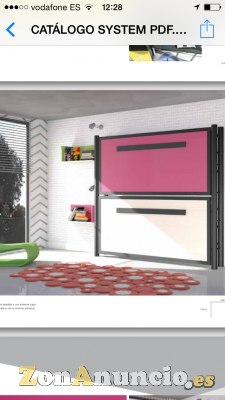 Literas abatibles horizontales METALICAS