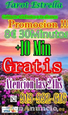 promocion 30 minutos + 10 minutos de regalo en tarot