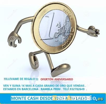 OFERTA ANIVERSARIO SOLO EN MONTE CASH