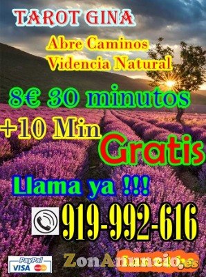 30 minutos+10 minutos gratis en tarot, total de 40 min!